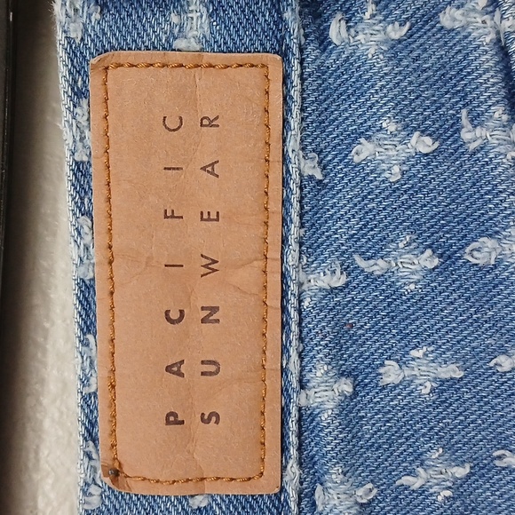 Nwot PacSun Medium Blue Distressed Dad Jeans Size 24 - Picture 10 of 13